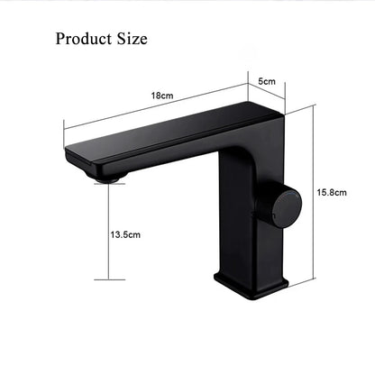 Mitigeur de Lavabo en Laiton avec Affichage Digital & LED Intelligente