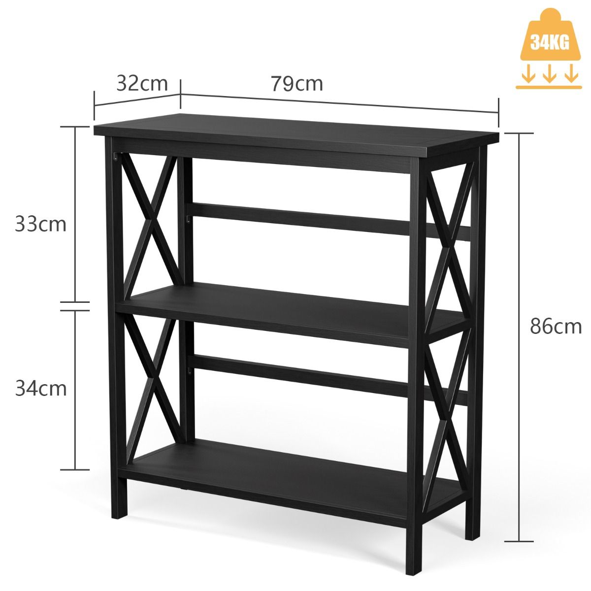 Étagère Console Chic 3 Niveaux