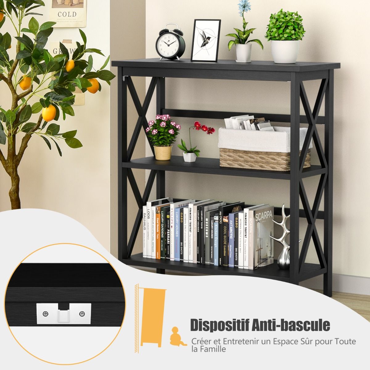 Étagère Console Chic 3 Niveaux