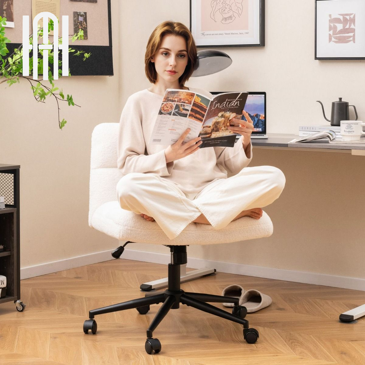Chaise de Bureau COZY Cocoon en Laine d’Agneau