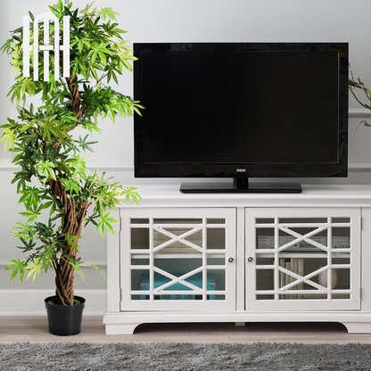 Arbre Artificiel Luxueux de 160cm en PVC avec Pot en Ciment