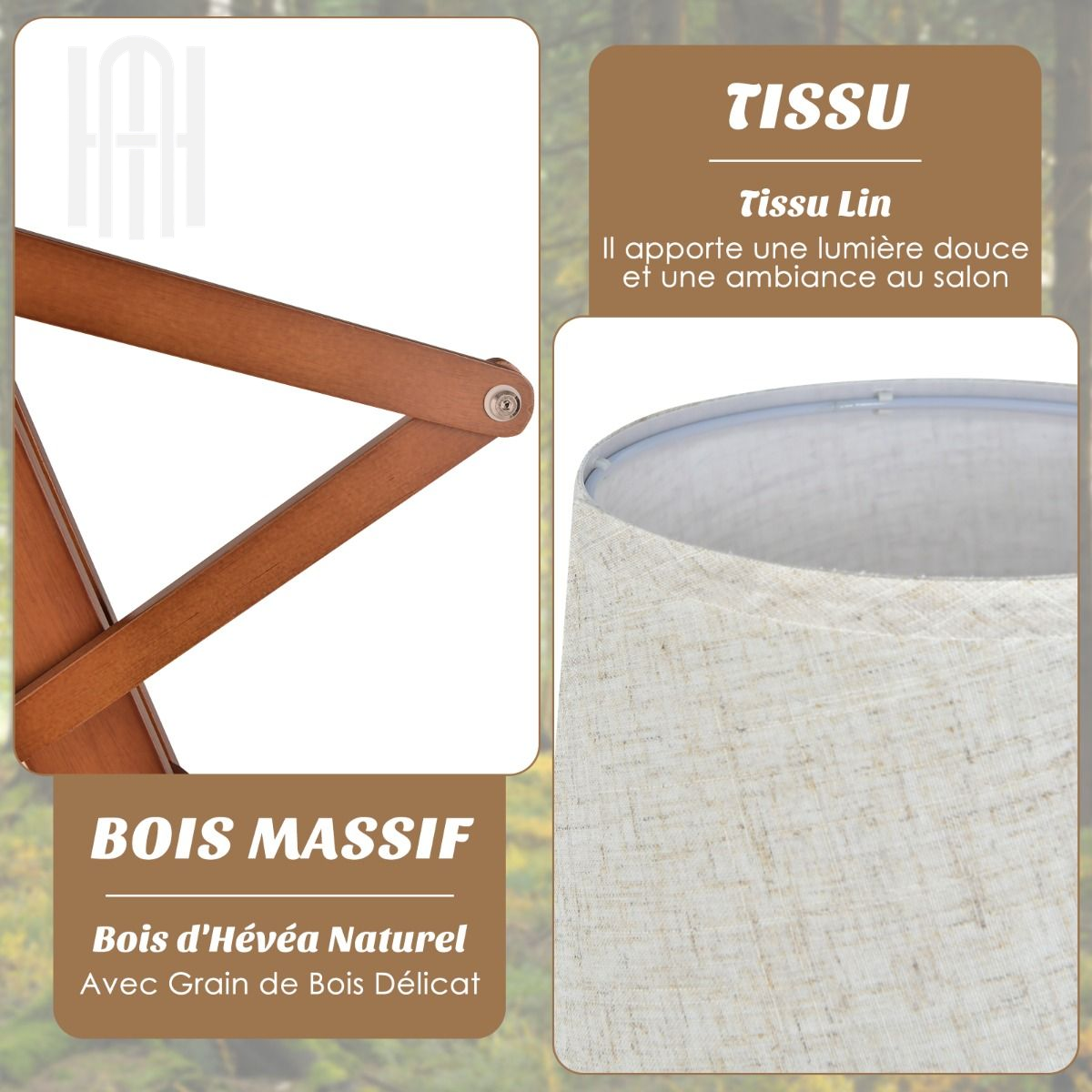 Lampadaire Humanoïde Créatif en Bois