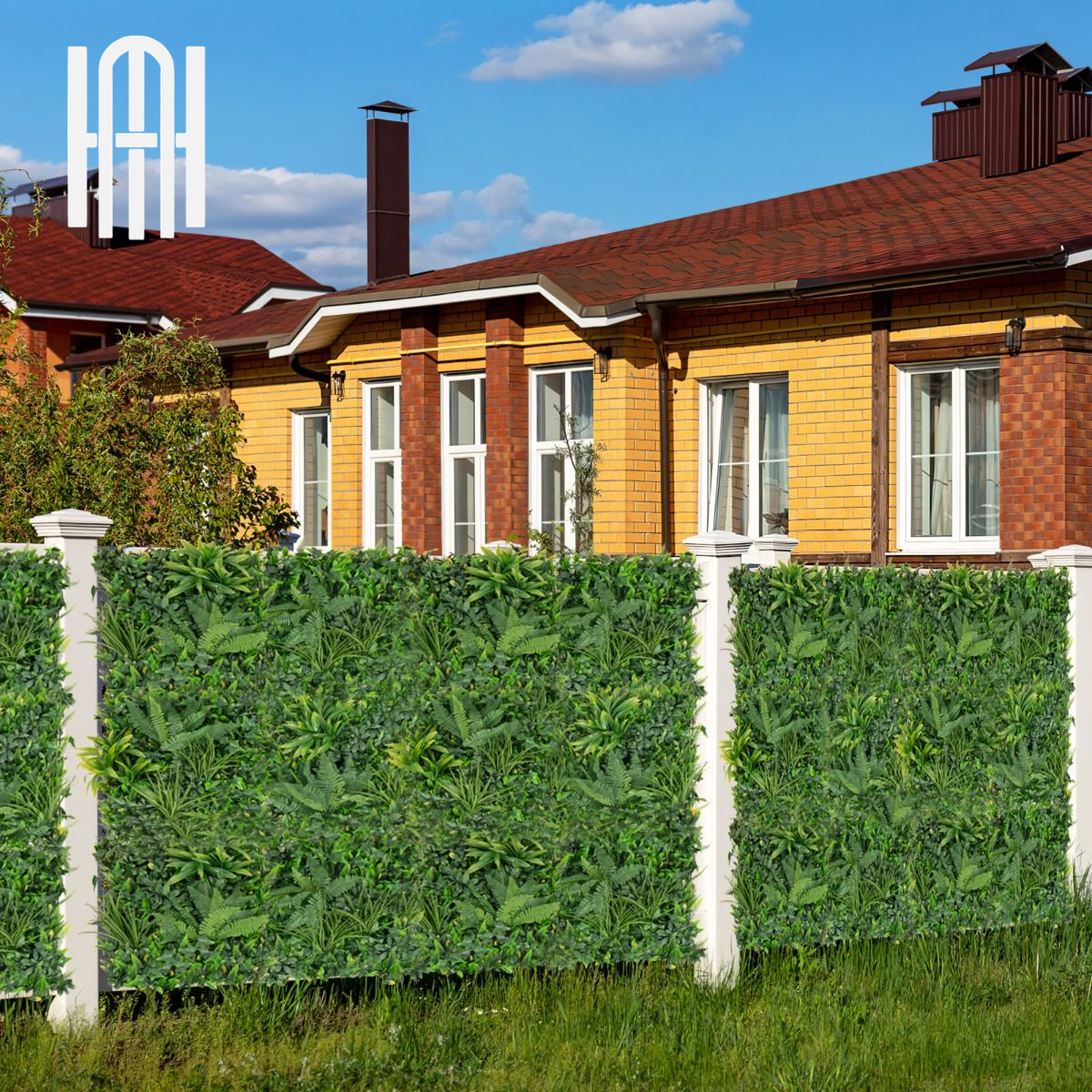 Mur de Verdure Artificiel Luxe (4 Panneaux 50x50 cm)