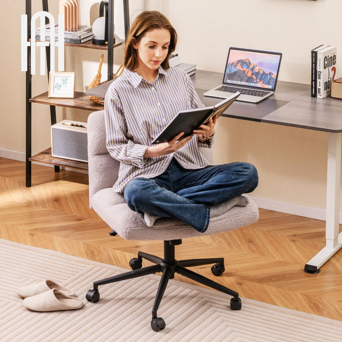 Chaise de Bureau COZY Cocoon en Laine d’Agneau